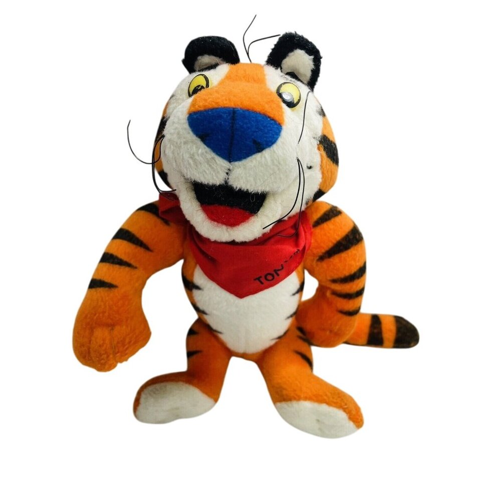 Tony The Tiger Plush 8" Frosted Flakes Cereal Advertising Stuffed Animal Vintage